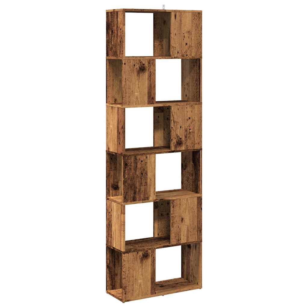 vidaXL Bibliotecă/Separator de cameră, Lemn vechi, 60x24x186 cm