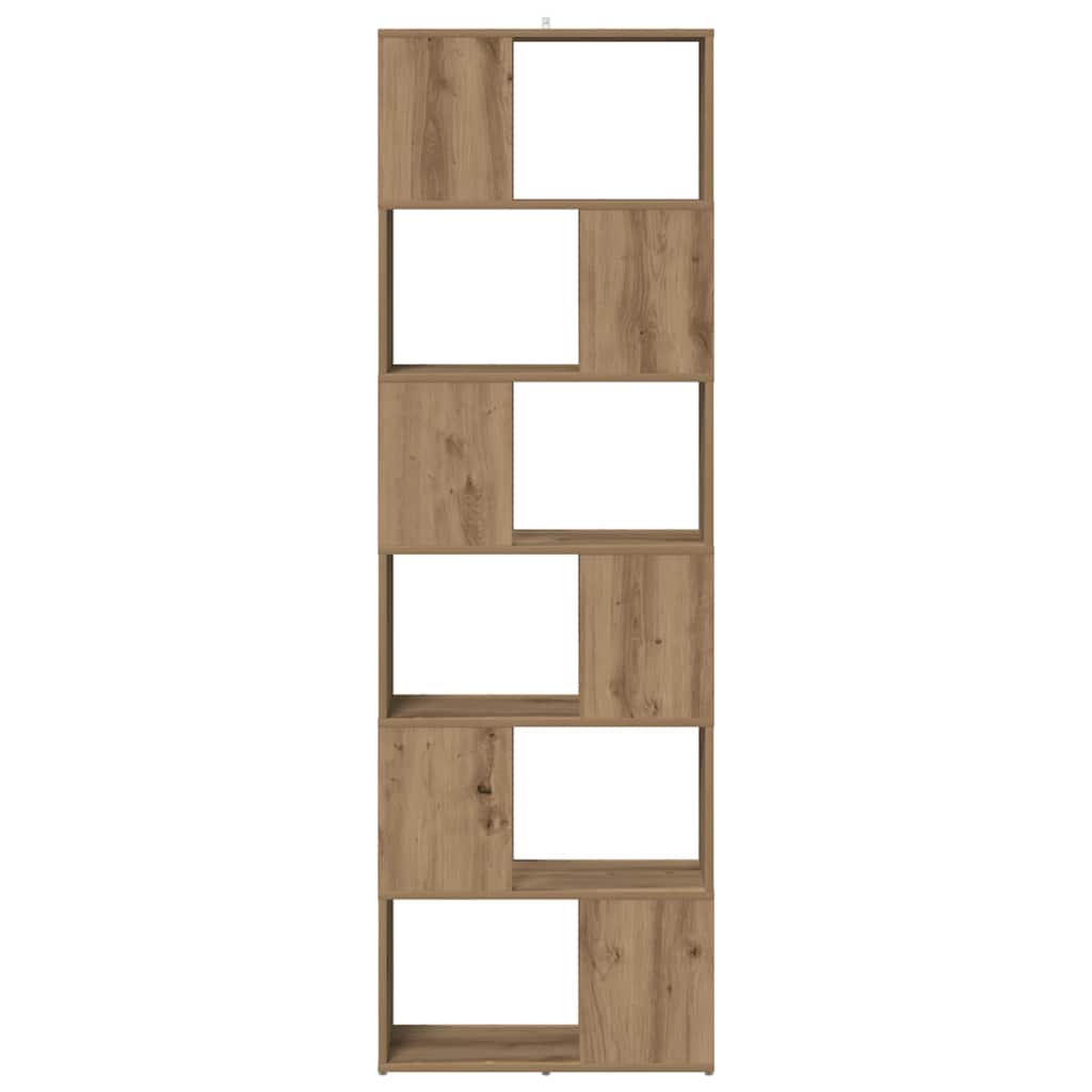 vidaXL Bibliotecă/Separator de cameră, Stejar artizanal, 60x24x186 cm vidaXL Bibliotecă/Separator de cameră, Stejar artizanal, 60x24x186 cm
