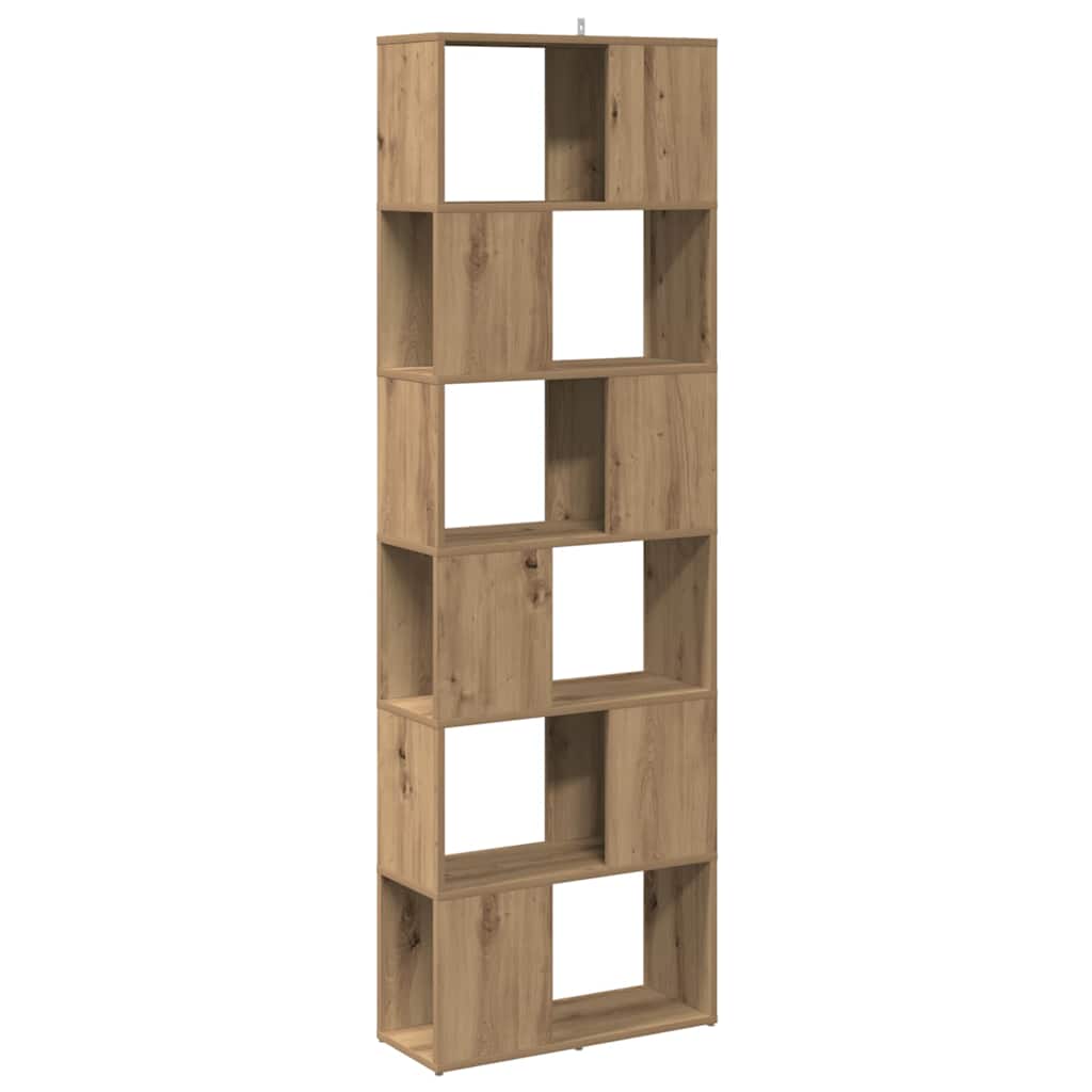 vidaXL Bibliotecă/Separator de cameră, Stejar artizanal, 60x24x186 cm vidaXL Bibliotecă/Separator de cameră, Stejar artizanal, 60x24x186 cm