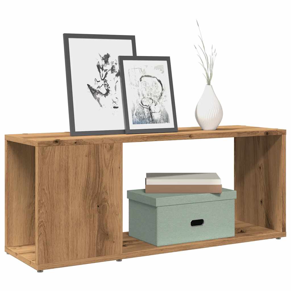 vidaXL Comodă TV, stejar artizanal,80x24x32cm, lemn prelucrat vidaXL Comodă TV, stejar artizanal,80x24x32cm, lemn prelucrat