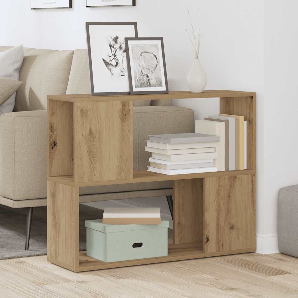 vidaXL Dulap cu cărți/Separator de cameră Stejar Artisan 80x24x63 cm vidaXL Dulap cu cărți/Separator de cameră Stejar Artisan 80x24x63 cm