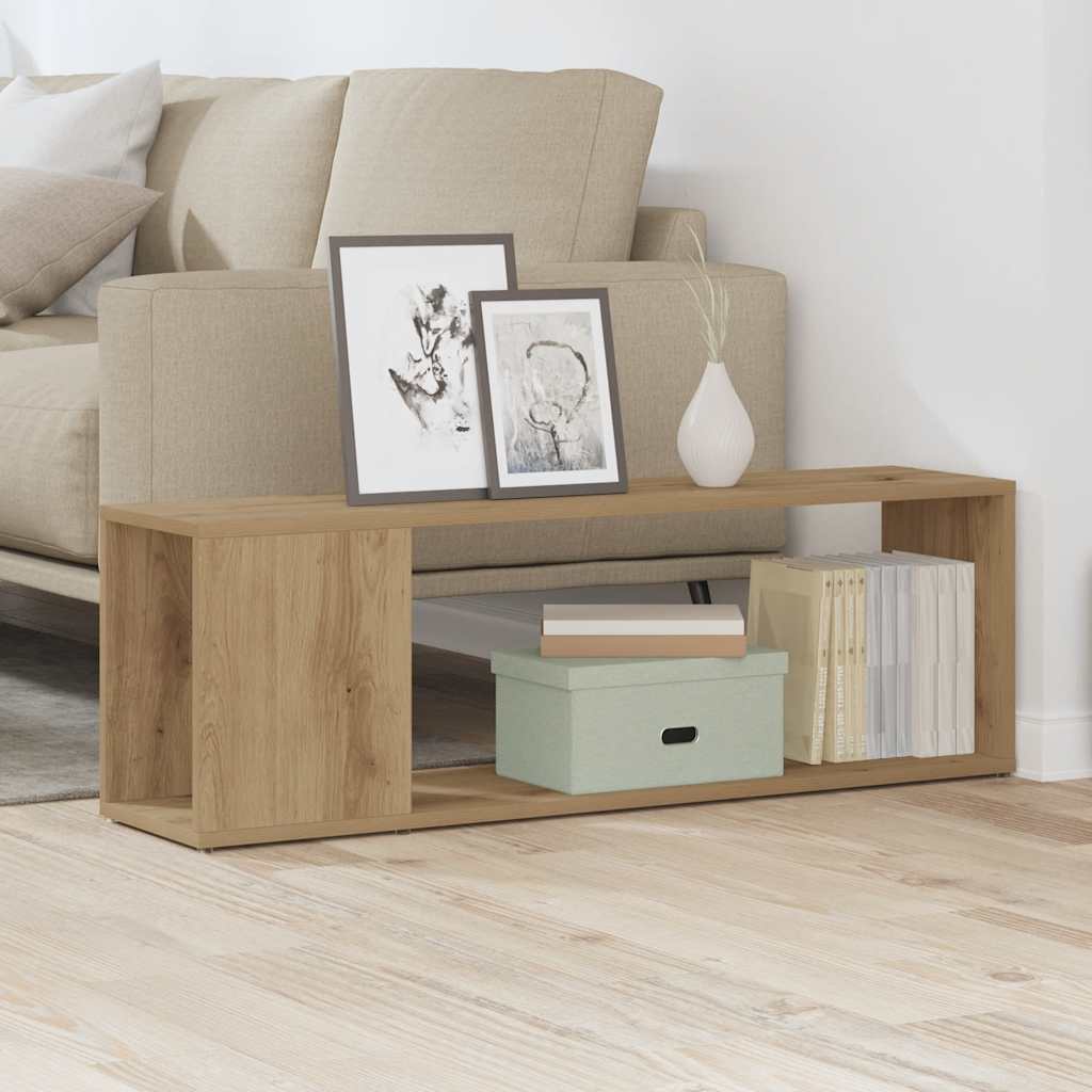 vidaXL Comodă TV, stejar artizanal, 100x24x32 cm, lemn prelucrat vidaXL Comodă TV, stejar artizanal, 100x24x32 cm, lemn prelucrat