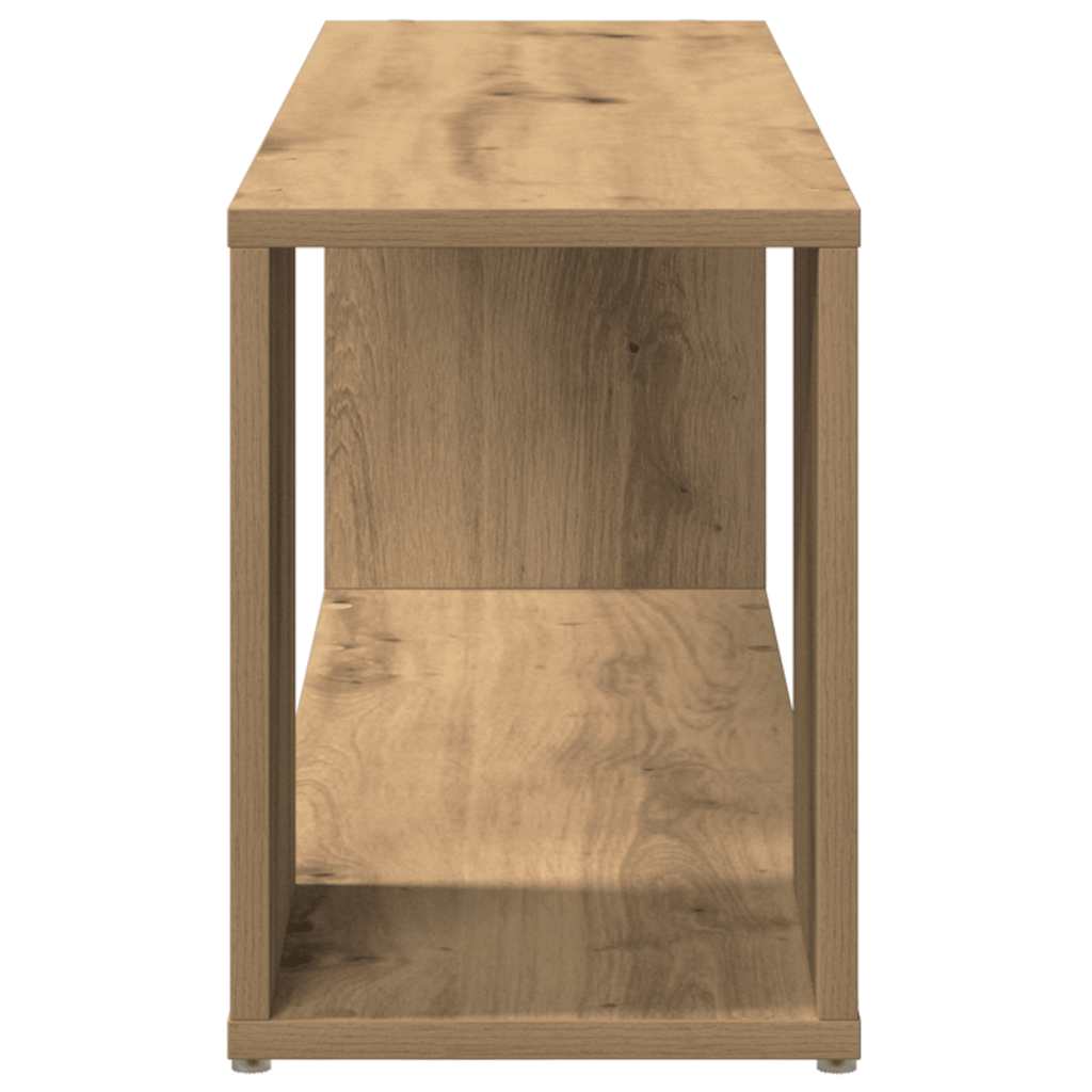 vidaXL Comodă TV, stejar artizanal, 100x24x32 cm, lemn prelucrat vidaXL Comodă TV, stejar artizanal, 100x24x32 cm, lemn prelucrat