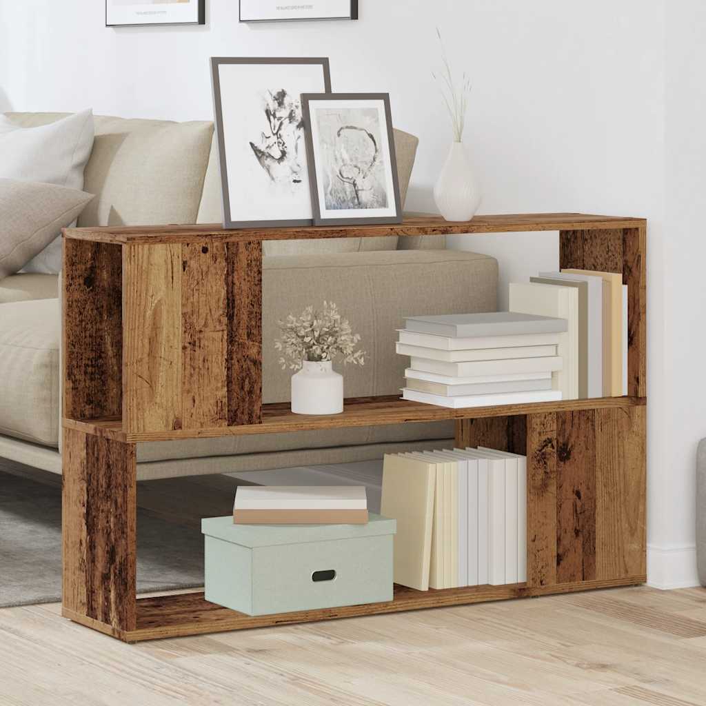 vidaXL Bibliotecă, Lemn vechi, 100x24x63 cm, PAL vidaXL Bibliotecă, Lemn vechi, 100x24x63 cm, PAL