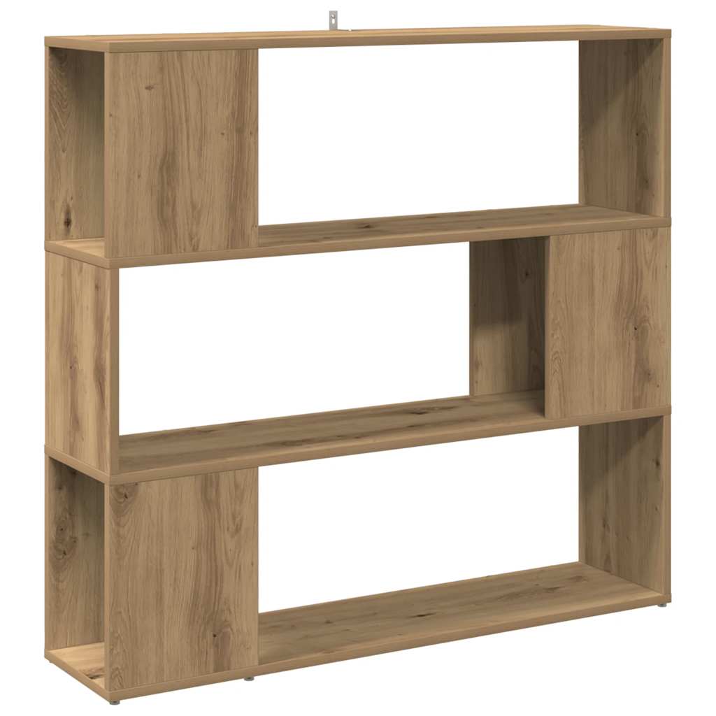 vidaXL Bibliotecă/Separator de cameră, stejar artizanal, 100x24x94 cm