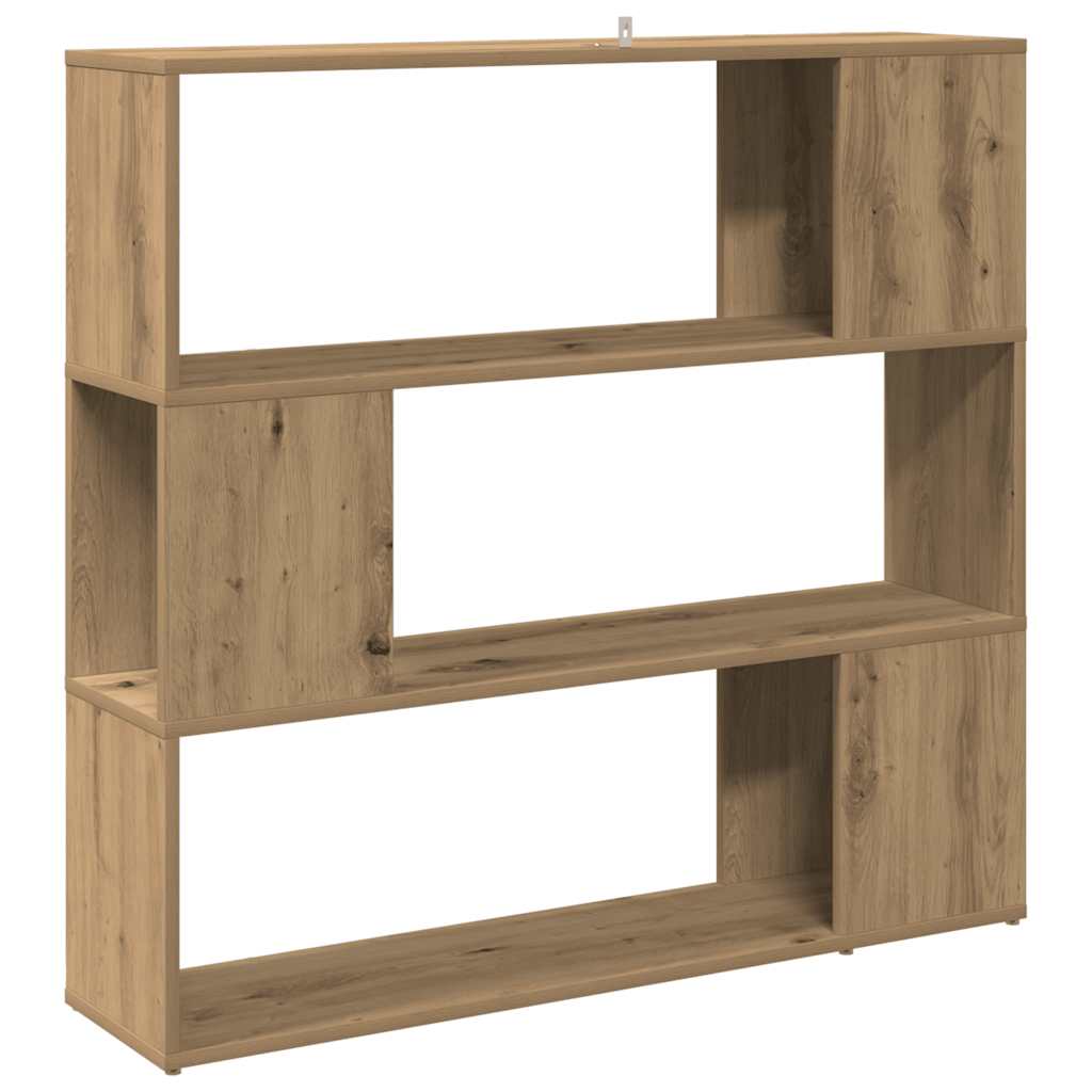 vidaXL Bibliotecă/Separator de cameră, stejar artizanal, 100x24x94 cm