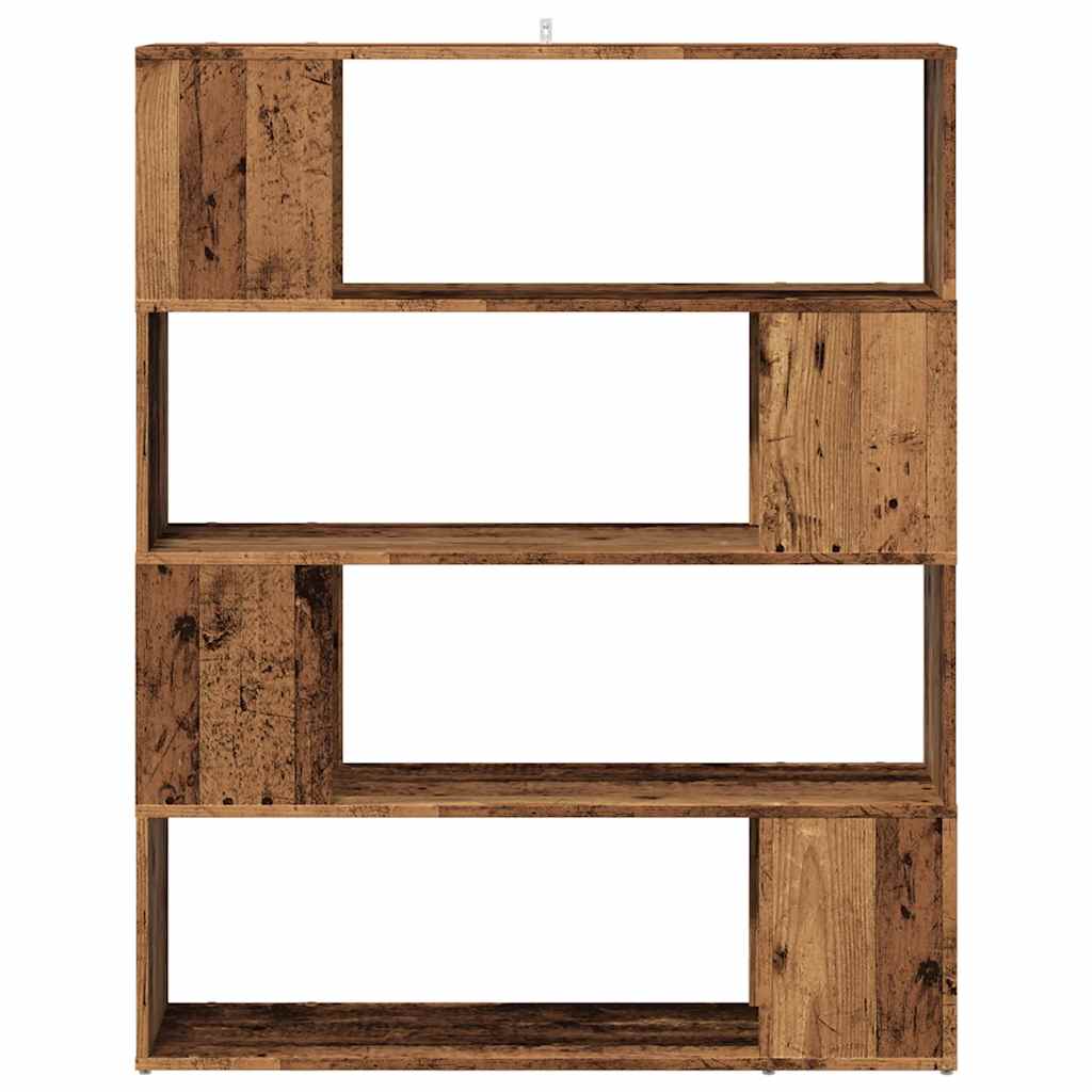 vidaXL Bibliotecă/Separator cameră, lemn vechi, 100x24x124,5 cm vidaXL Bibliotecă/Separator cameră, lemn vechi, 100x24x124,5 cm