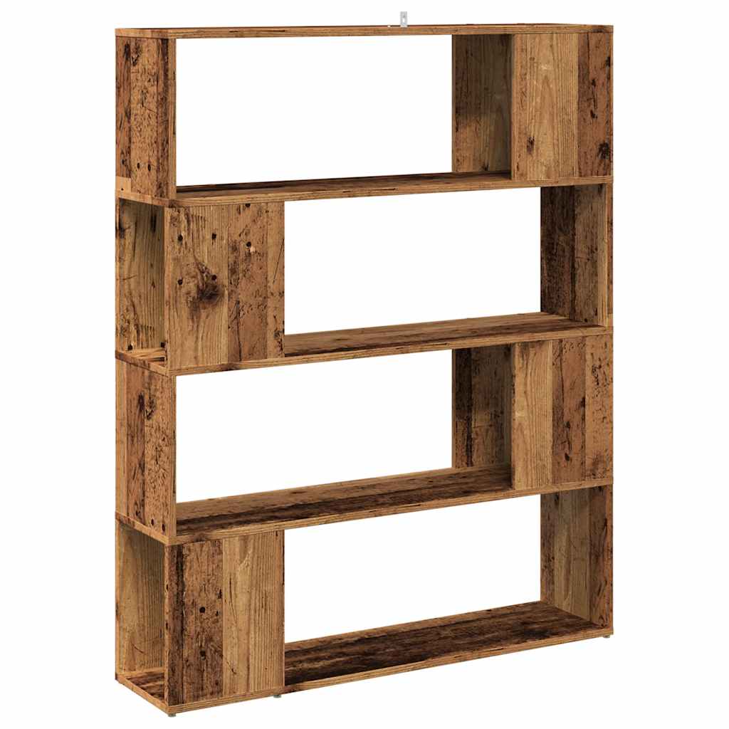 vidaXL Bibliotecă/Separator cameră, lemn vechi, 100x24x124,5 cm vidaXL Bibliotecă/Separator cameră, lemn vechi, 100x24x124,5 cm