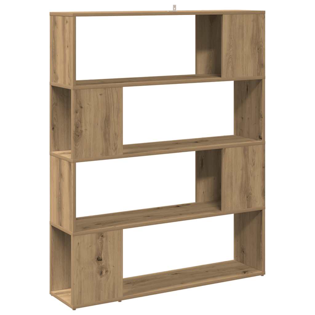 vidaXL Bibliotecă/Separator de cameră stejar artizanal 100x24x124,5 cm