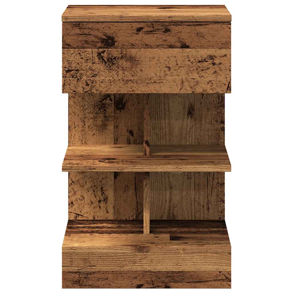 vidaXL Noptiere, 2 buc., lemn vechi, 40x35x65 cm, lemn prelucrat vidaXL Noptiere, 2 buc., lemn vechi, 40x35x65 cm, lemn prelucrat