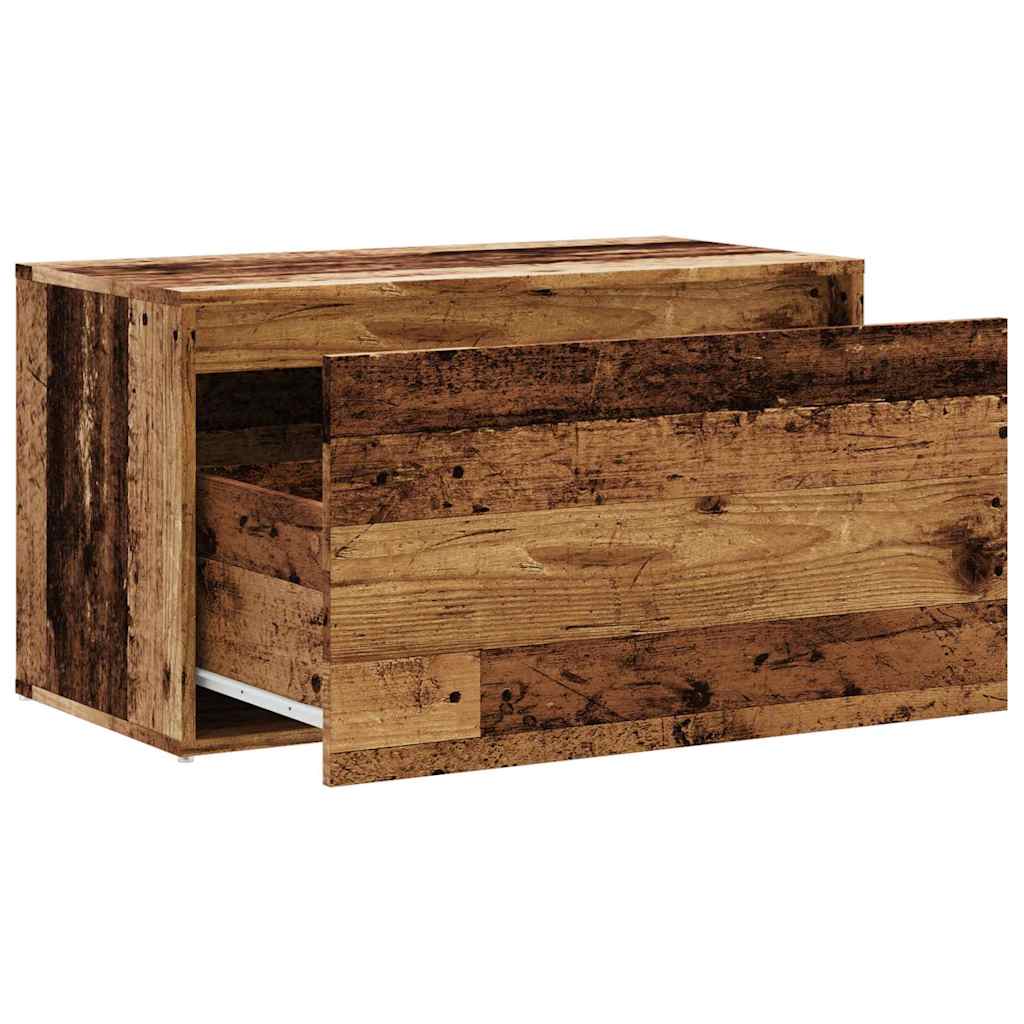 vidaXL Bancă de hol, Lemn vechi, 80x40x45 cm, PAL vidaXL Bancă de hol, Lemn vechi, 80x40x45 cm, PAL