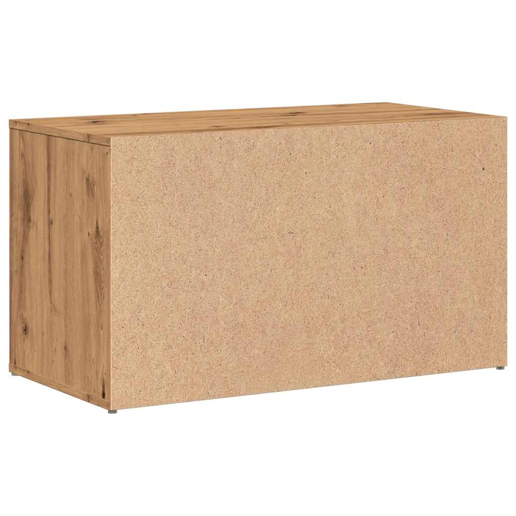 vidaXL Bancă de hol, stejar artizanal, 80x40x45 cm, PAL vidaXL Bancă de hol, stejar artizanal, 80x40x45 cm, PAL