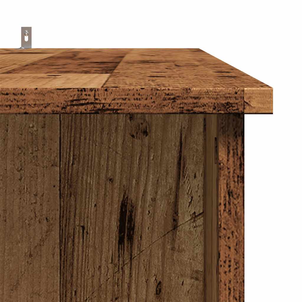 vidaXL Masă bar cu rafturi, lemn vechi, 102x50x103,5 cm lemn prelucrat vidaXL Masă bar cu rafturi, lemn vechi, 102x50x103,5 cm lemn prelucrat
