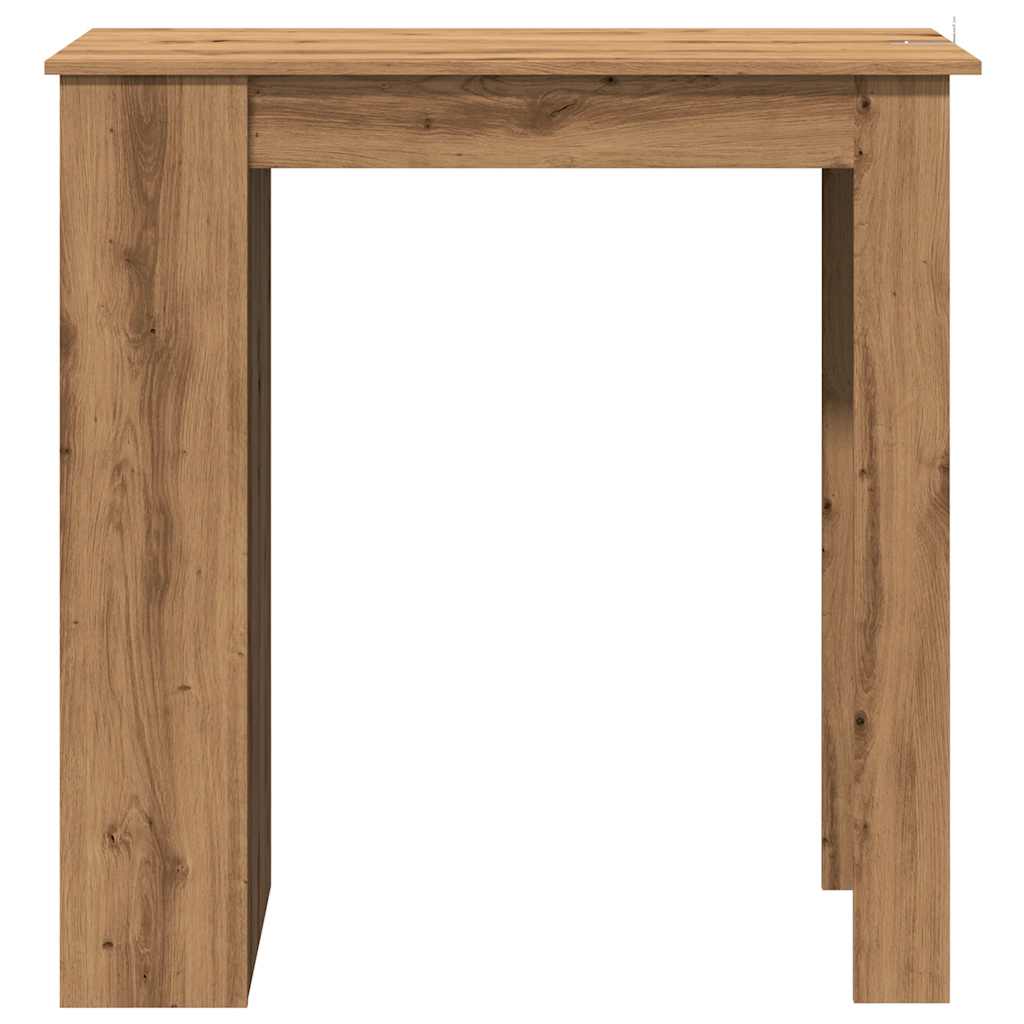 vidaXL Masă de bar cu raft, Stejar artizanal, 102x50x103,5 cm, PAL vidaXL Masă de bar cu raft, Stejar artizanal, 102x50x103,5 cm, PAL