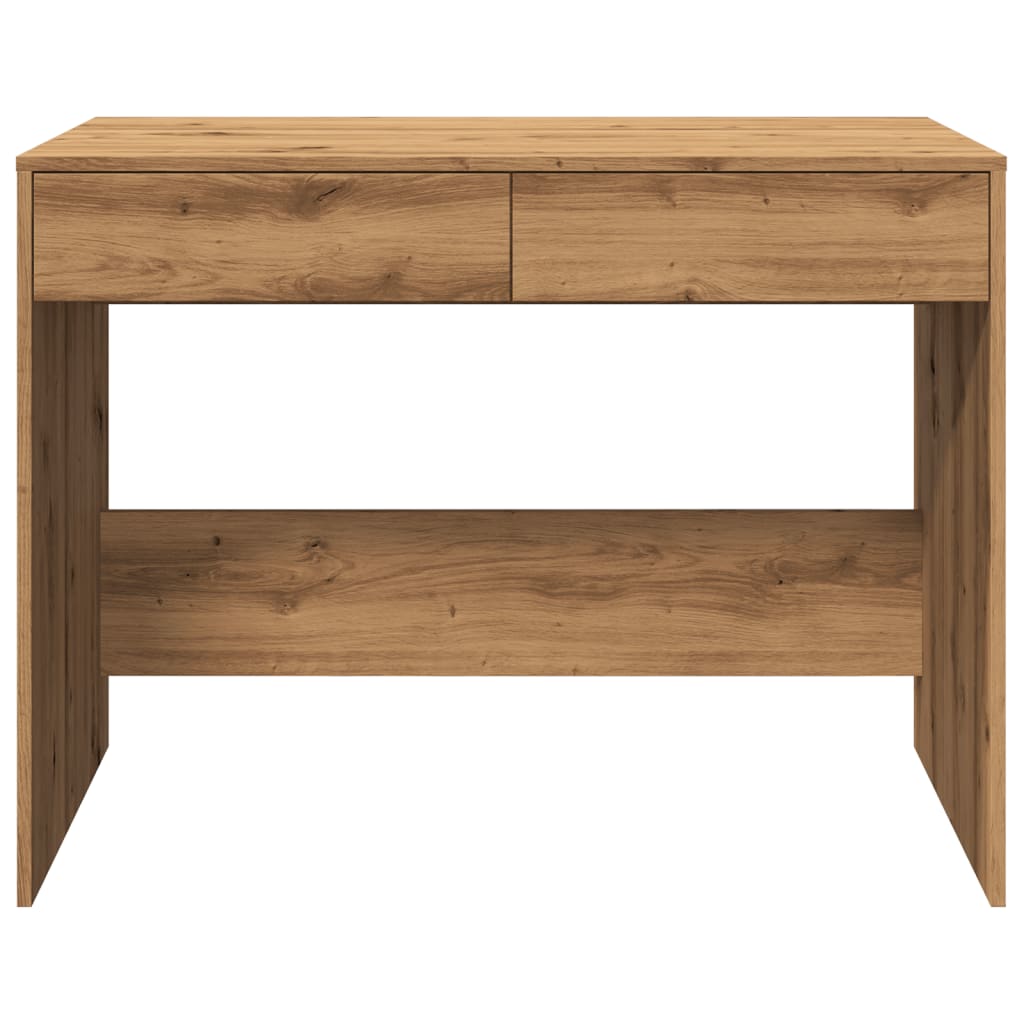 vidaXL Birou, stejar artizanal, 101x50x76,5 cm, lemn prelucrat