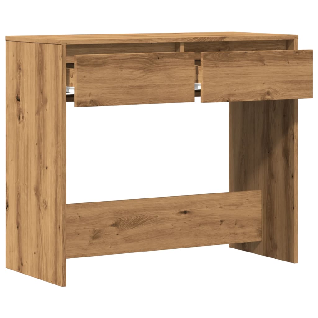 vidaXL Măsuță consolă, stejar artizanal, 89x41x76,5 cm, lemn prelucrat vidaXL Măsuță consolă, stejar artizanal, 89x41x76,5 cm, lemn prelucrat
