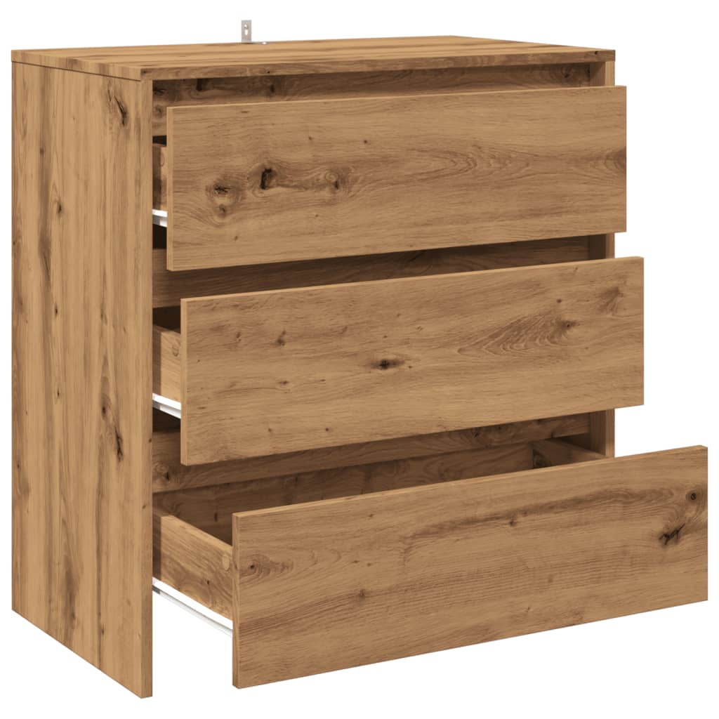 vidaXL Dulap, stejar artizanal, 70x41x75cm, lemn prelucrat