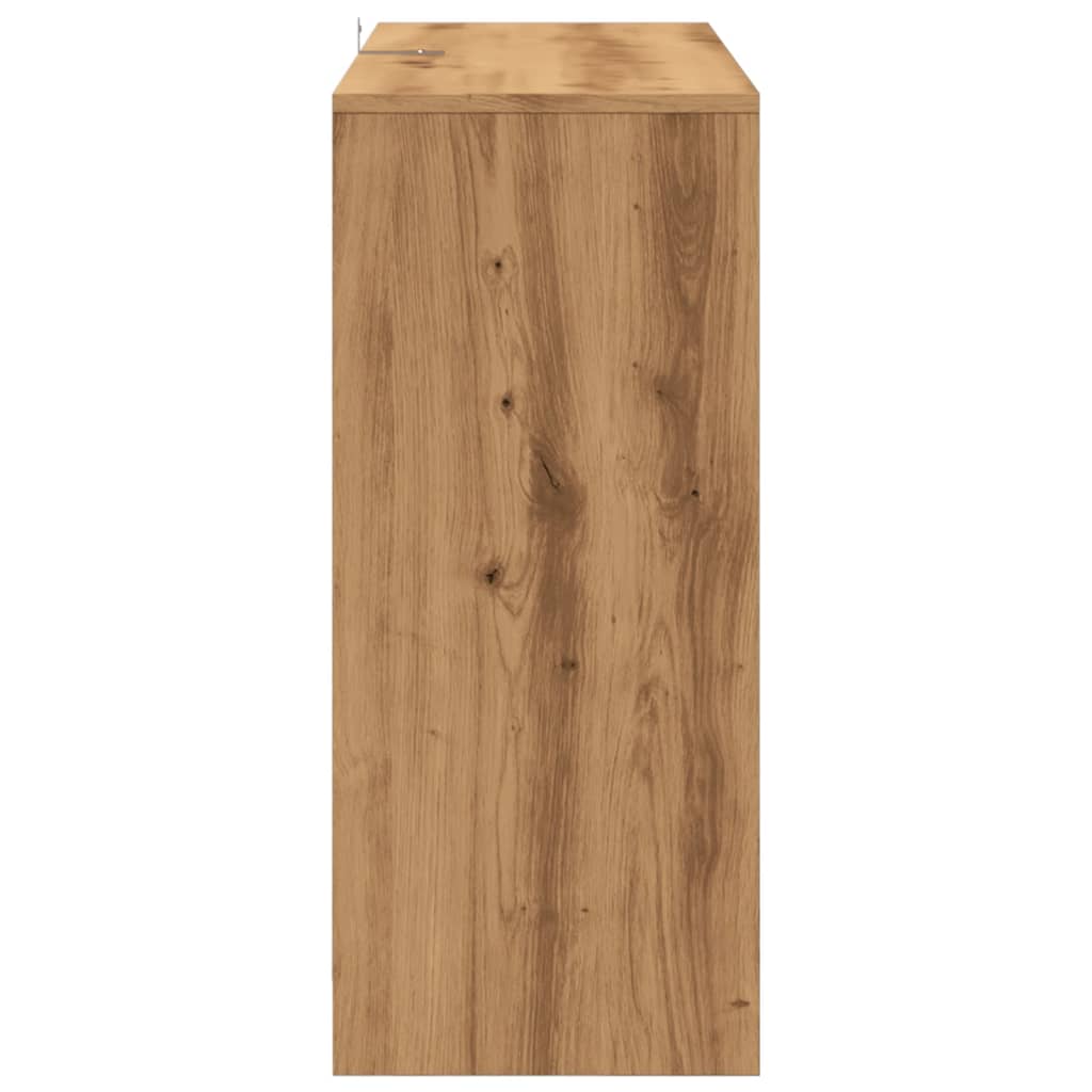 vidaXL Dulap, stejar artizanal, 102x33x75 cm, lemn prelucrat