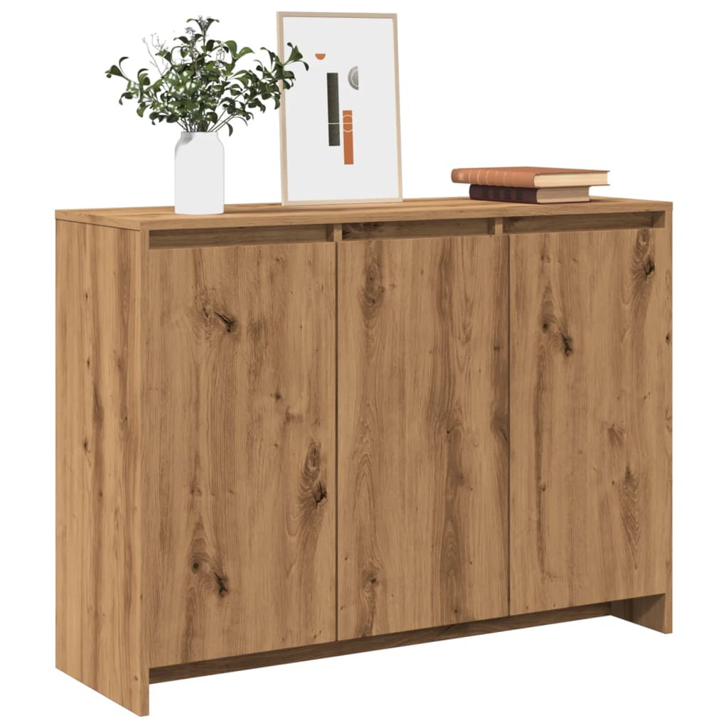 vidaXL Dulap, stejar artizanal, 102x33x75 cm, lemn prelucrat