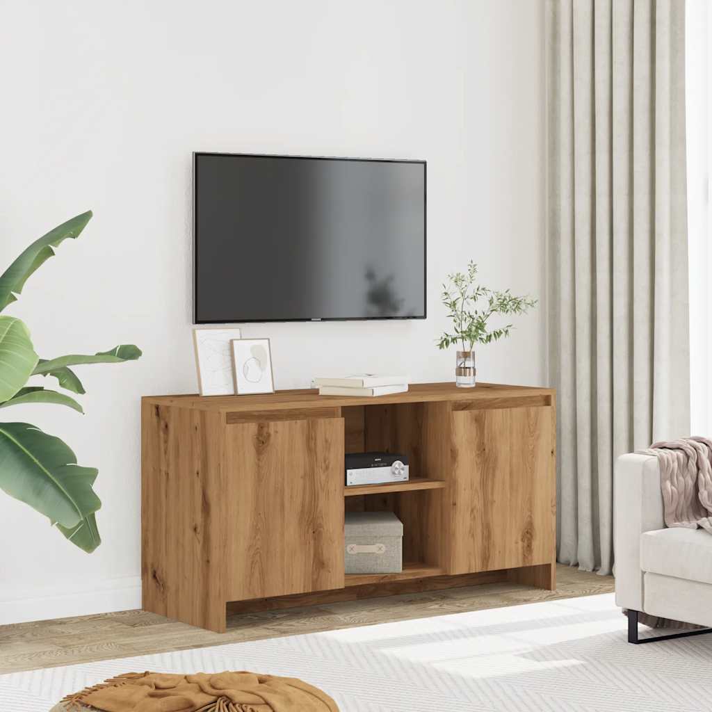 vidaXL Comodă TV, stejar artizanal, 102x37,5x52,5 cm, lemn prelucrat vidaXL Comodă TV, stejar artizanal, 102x37,5x52,5 cm, lemn prelucrat