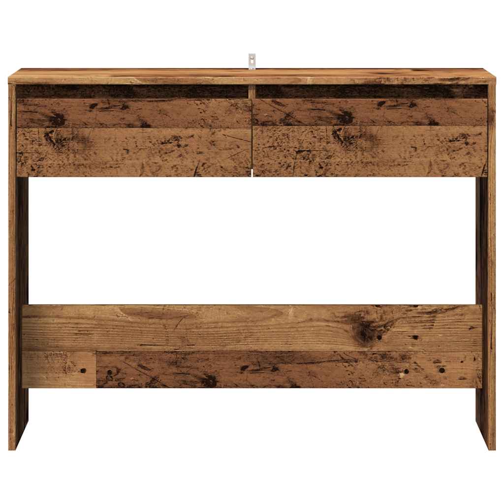 vidaXL Masă consolă, lemn vechi, 100x35x76,5 cm, lemn prelucrat