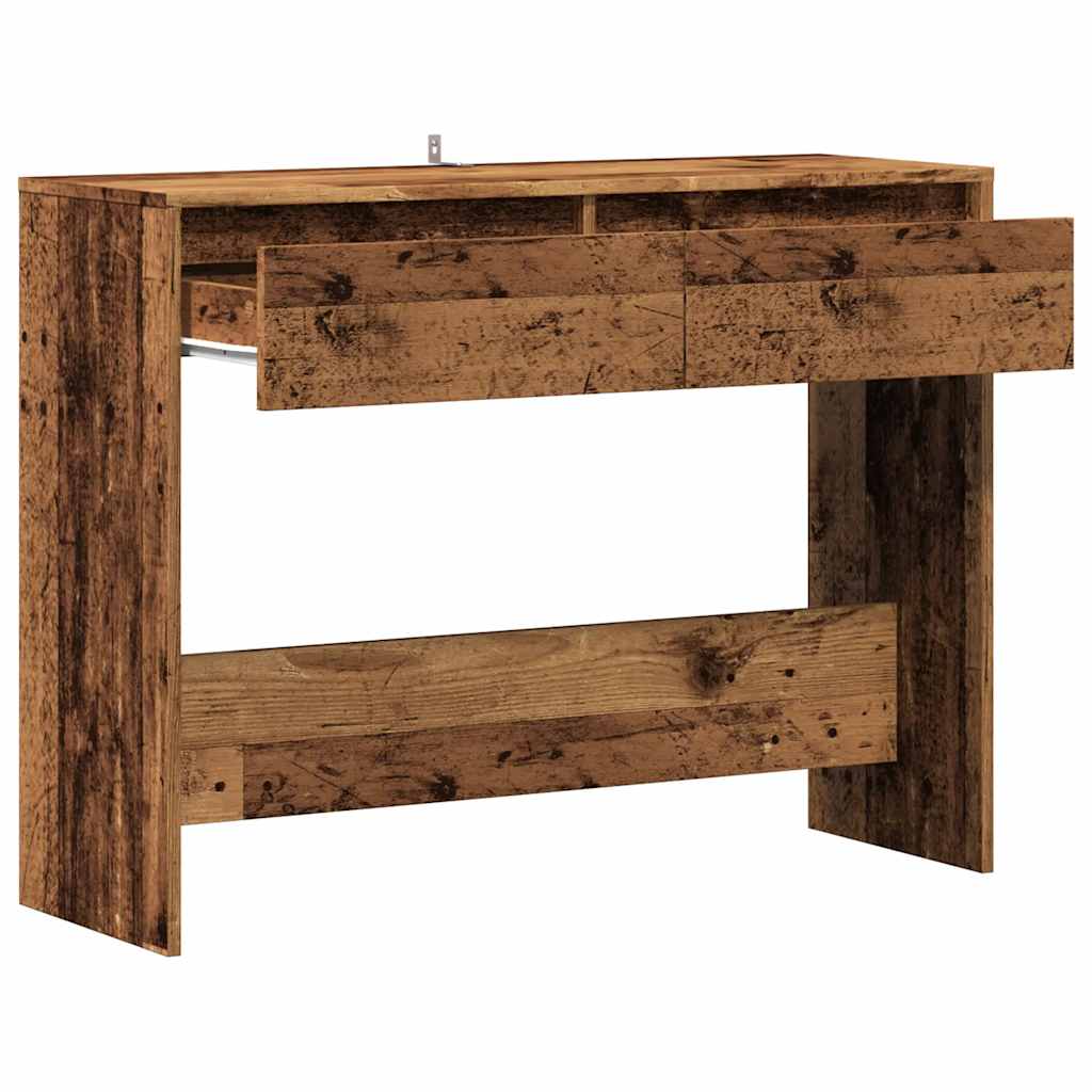vidaXL Masă consolă, lemn vechi, 100x35x76,5 cm, lemn prelucrat