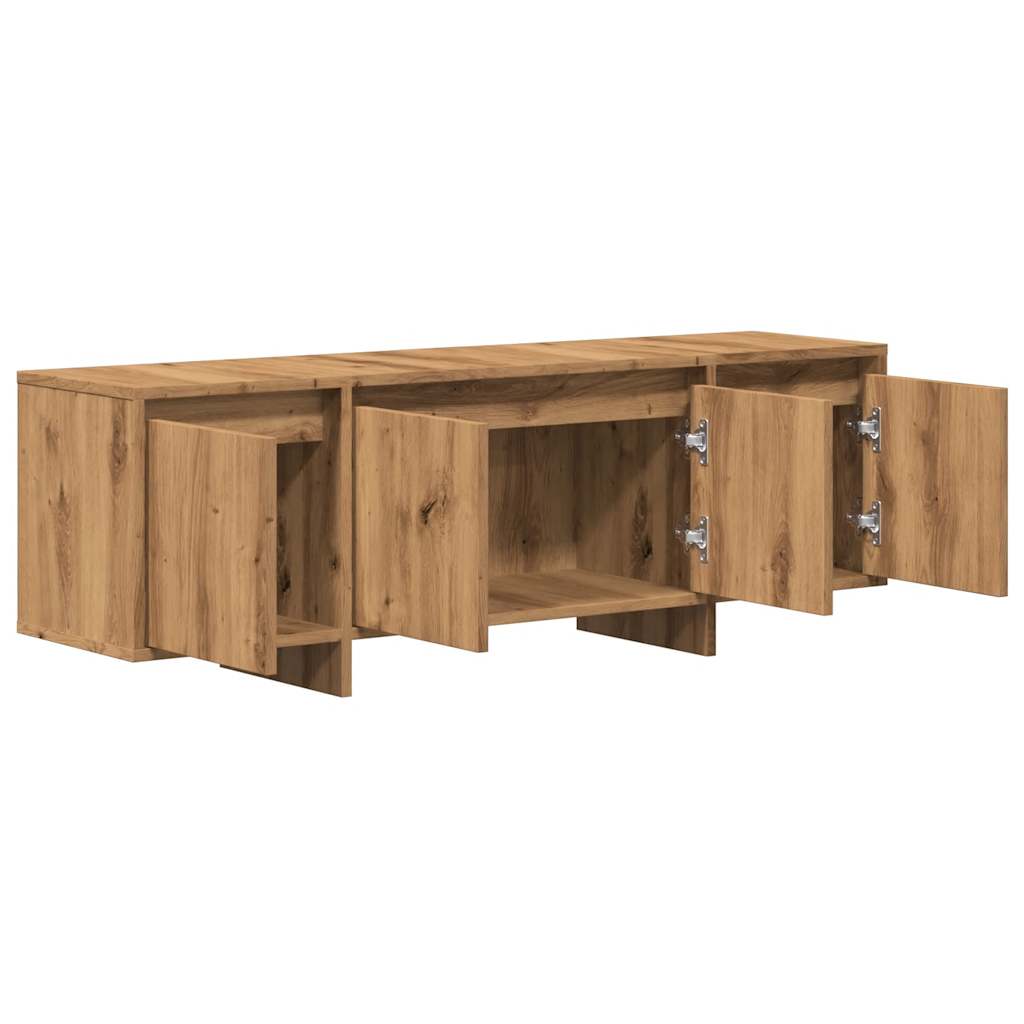vidaXL Comodă TV, stejar artizanal, 120x30x40,5 cm, lemn prelucrat vidaXL Comodă TV, stejar artizanal, 120x30x40,5 cm, lemn prelucrat