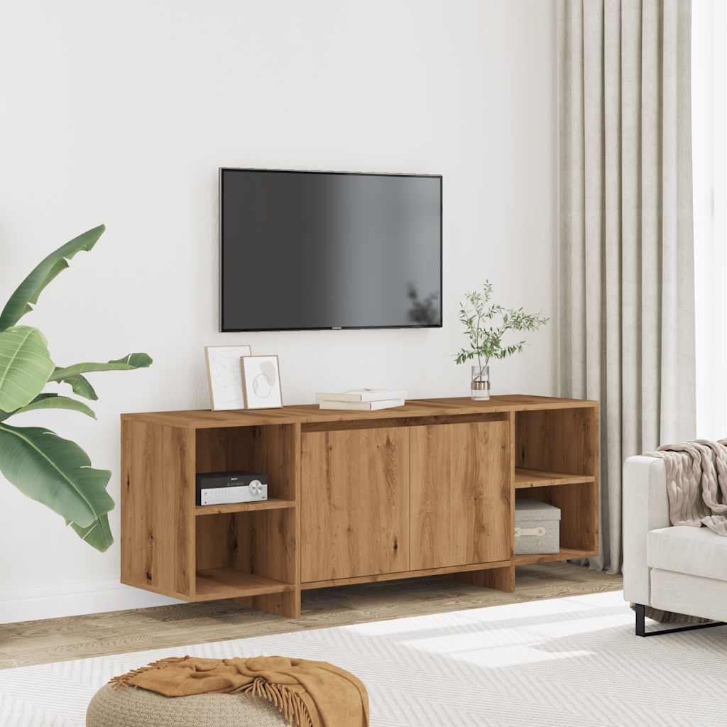 vidaXL Comodă TV, stejar artizanal, 130x35x50 cm, lemn prelucrat vidaXL Comodă TV, stejar artizanal, 130x35x50 cm, lemn prelucrat