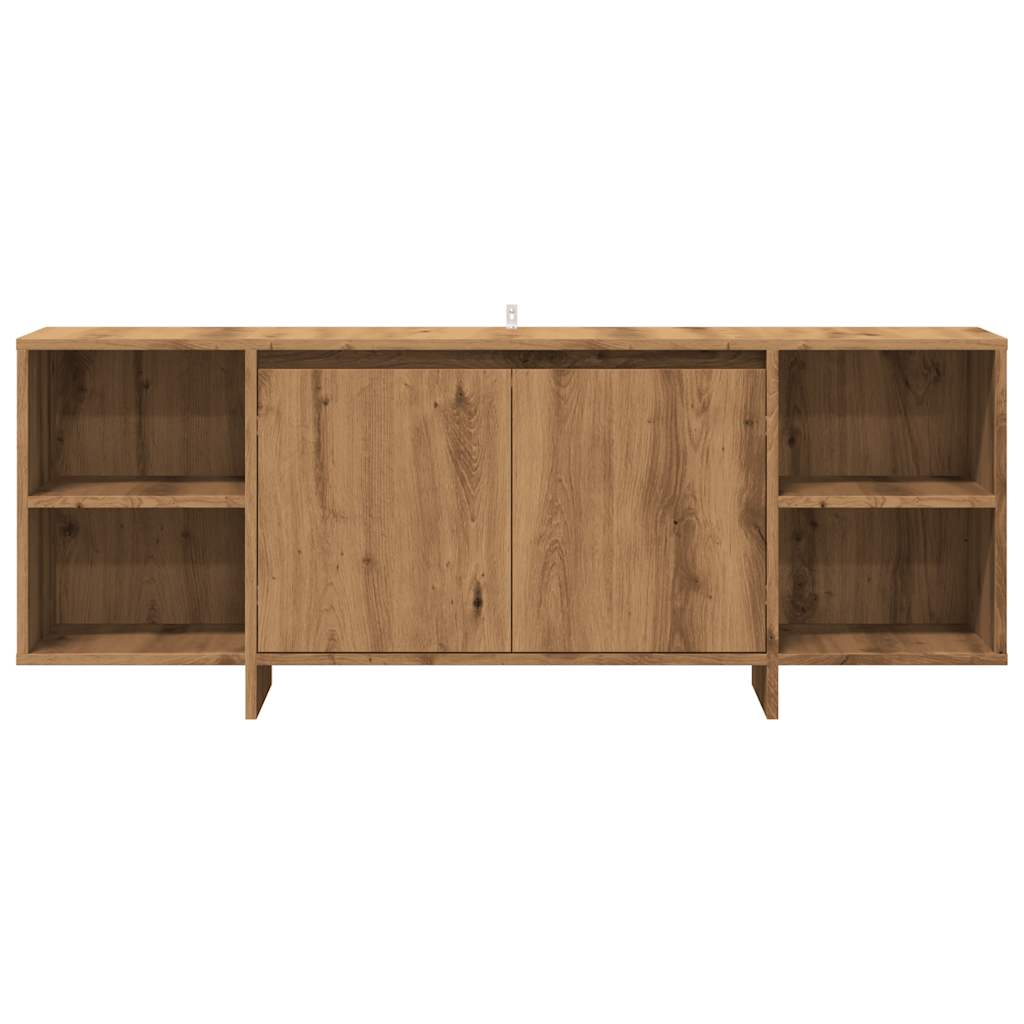 vidaXL Comodă TV, stejar artizanal, 130x35x50 cm, lemn prelucrat vidaXL Comodă TV, stejar artizanal, 130x35x50 cm, lemn prelucrat