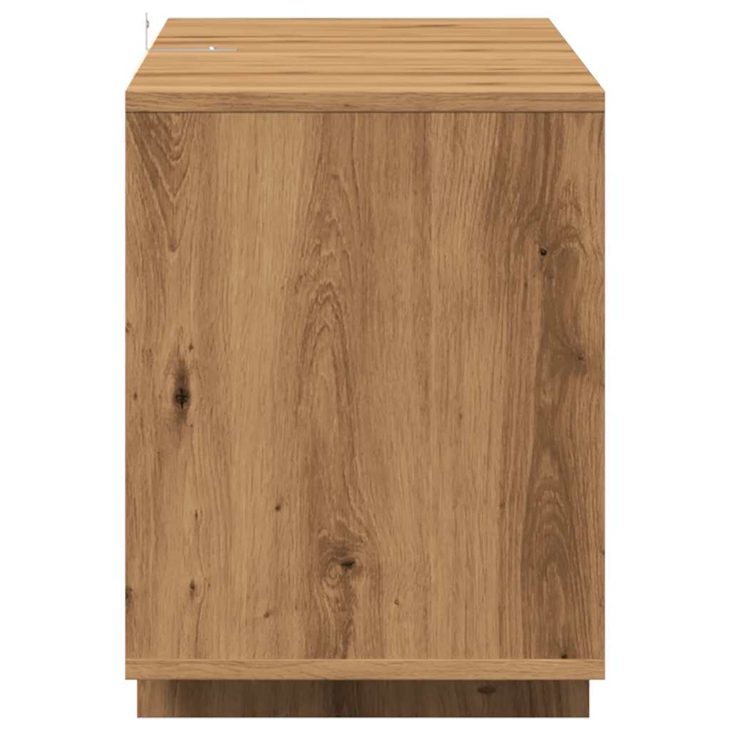 vidaXL Comodă TV, stejar artizanal, 130x35x50 cm, lemn prelucrat vidaXL Comodă TV, stejar artizanal, 130x35x50 cm, lemn prelucrat