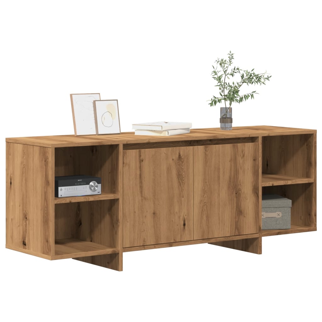 vidaXL Comodă TV, stejar artizanal, 130x35x50 cm, lemn prelucrat vidaXL Comodă TV, stejar artizanal, 130x35x50 cm, lemn prelucrat