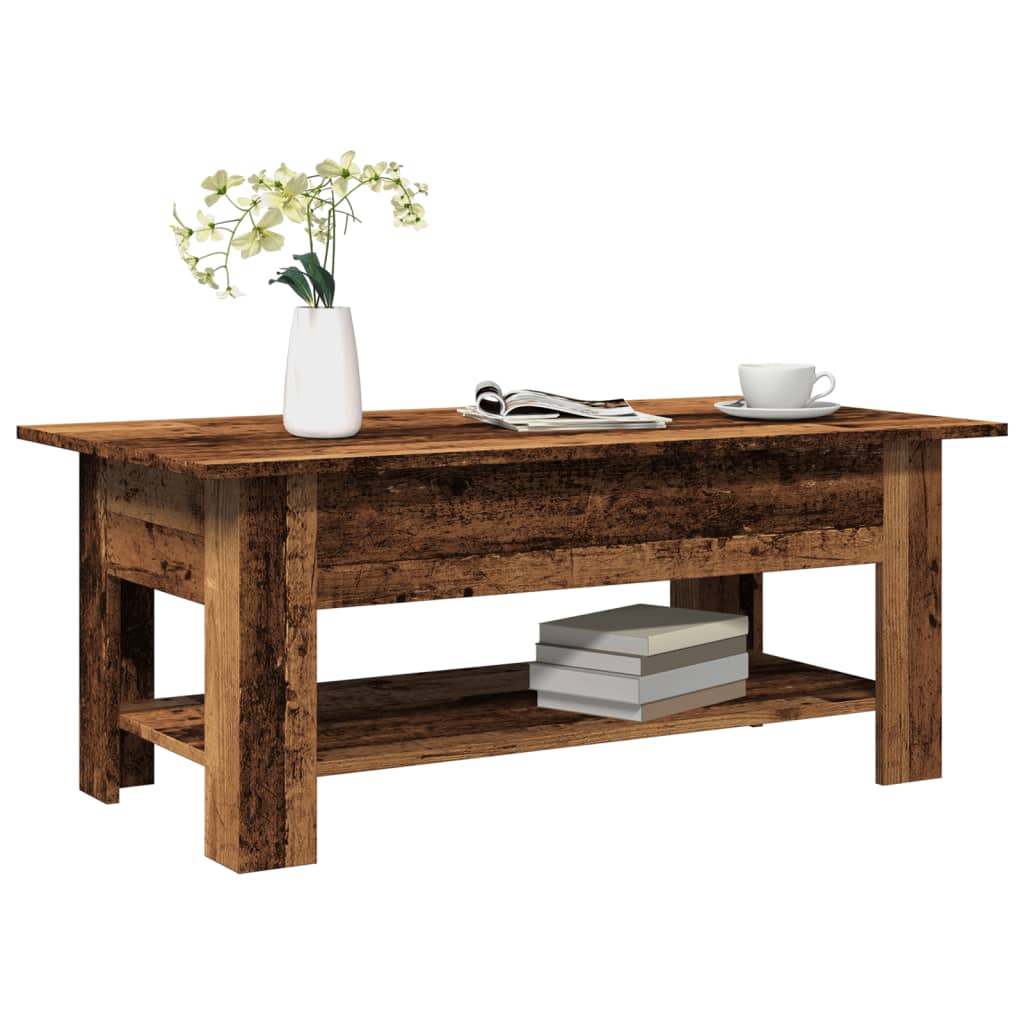 vidaXL Măsuță de cafea, lemn vechi, 102x55x42 cm, lemn prelucrat vidaXL Măsuță de cafea, lemn vechi, 102x55x42 cm, lemn prelucrat