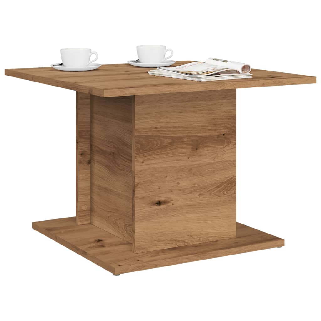 vidaXL Măsuță cafea, stejar artizanal, 55,5x55,5x40 cm, lemn prelucrat vidaXL Măsuță cafea, stejar artizanal, 55,5x55,5x40 cm, lemn prelucrat