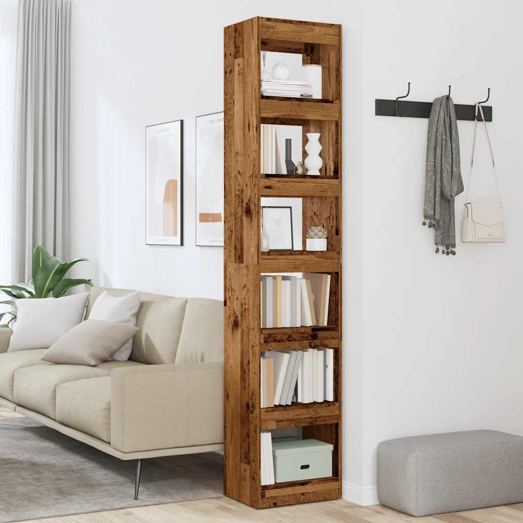 vidaXL Dulap cu cărți/Separator de cameră Lemn vechi 40x30x198 cm vidaXL Dulap cu cărți/Separator de cameră Lemn vechi 40x30x198 cm