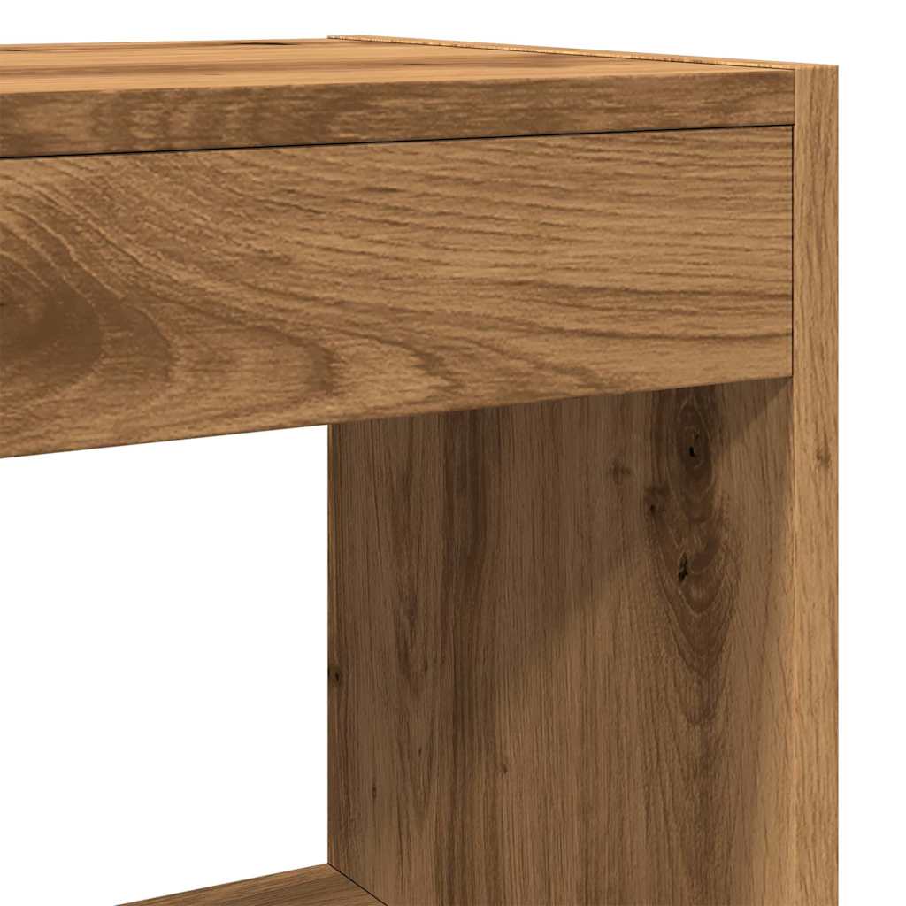 vidaXL Bibliotecă/Separator de cameră, Stejar artizanal, 80x30x72 cm vidaXL Bibliotecă/Separator de cameră, Stejar artizanal, 80x30x72 cm