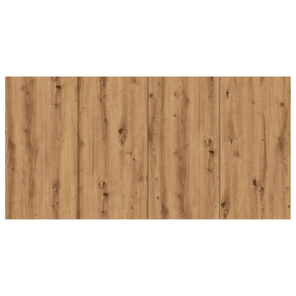 vidaXL Tăblie de pat cu LED, stejar artizanal, 160x1,5x80 cm, lemn