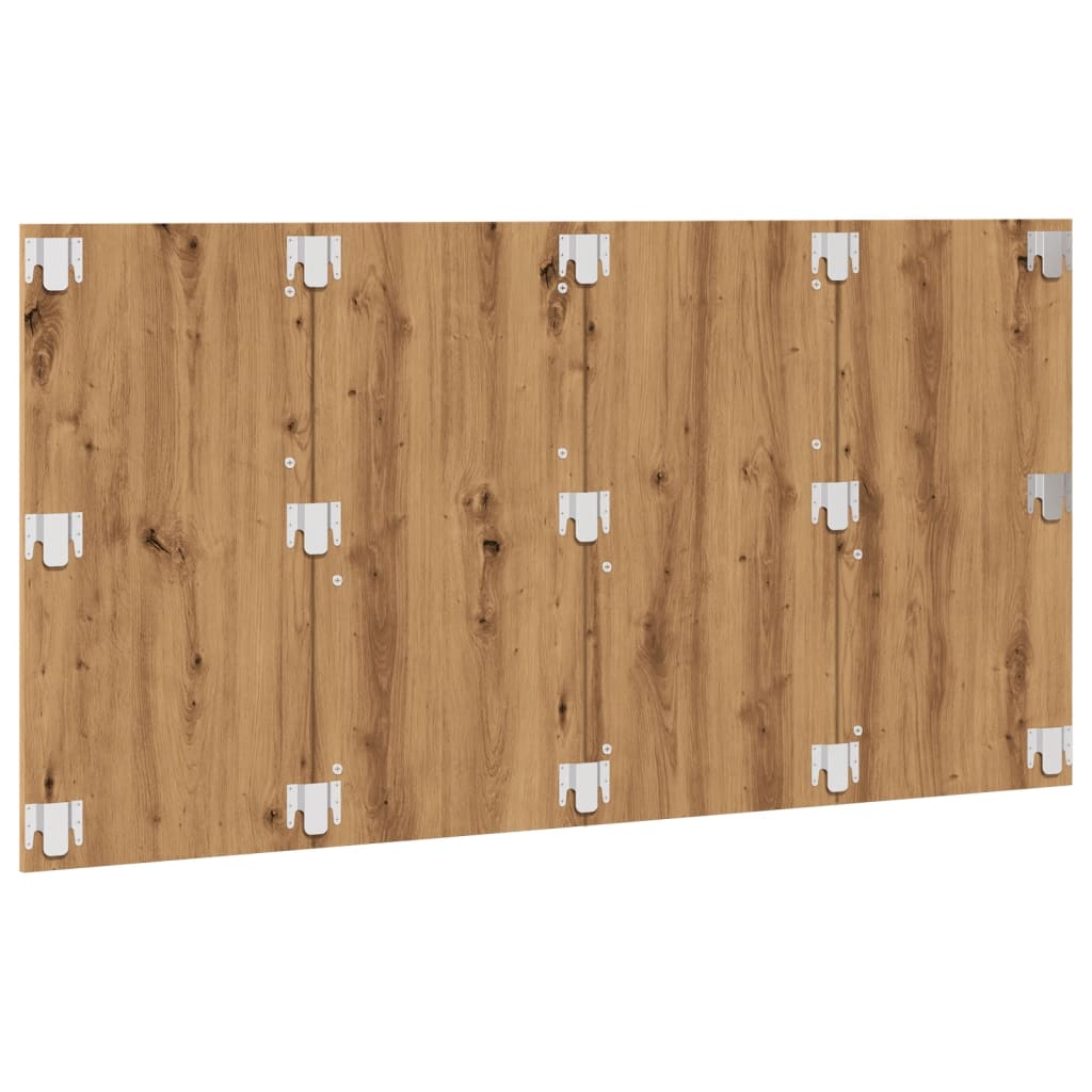 vidaXL Tăblie de pat cu LED, stejar artizanal, 160x1,5x80 cm, lemn