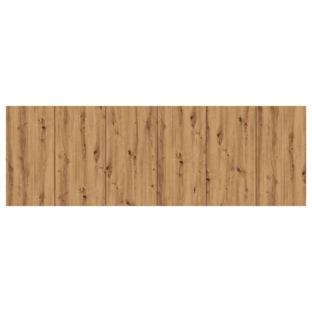 vidaXL Tăblie pat de perete lemn artizanal 240x1,5x80 cm lemn compozit vidaXL Tăblie pat de perete lemn artizanal 240x1,5x80 cm lemn compozit