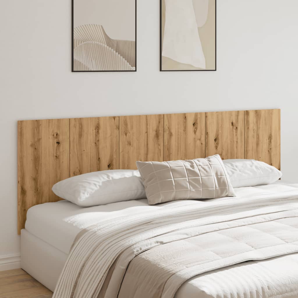 vidaXL Tăblie pat de perete lemn artizanal 240x1,5x80 cm lemn compozit vidaXL Tăblie pat de perete lemn artizanal 240x1,5x80 cm lemn compozit