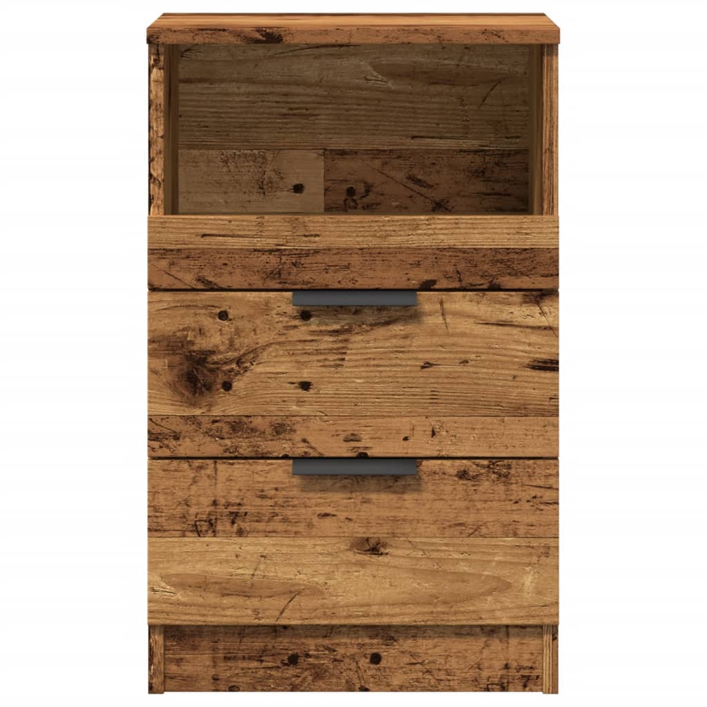vidaXL Noptiere, 2 buc, lemn învechit, 40x36x65 cm, lemn prelucrat