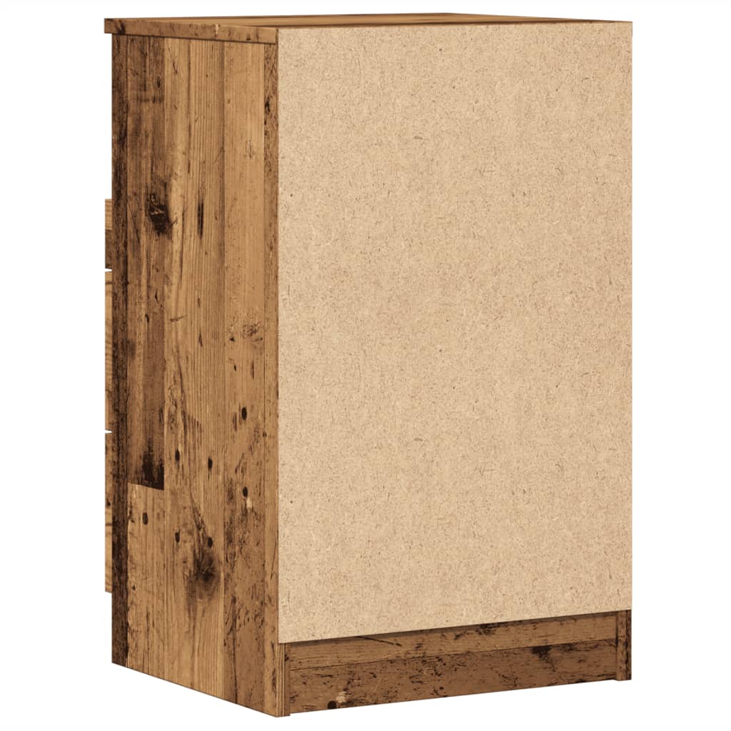 vidaXL Noptiere, 2 buc, lemn învechit, 40x36x65 cm, lemn prelucrat