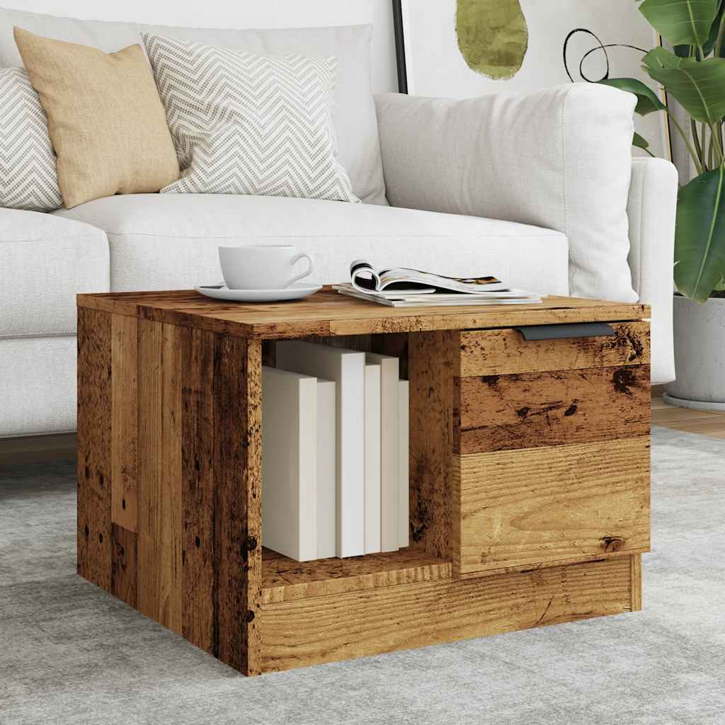 vidaXL Masuta de cafea lemn vechi 50x50x36 cm lemn prelucrat
