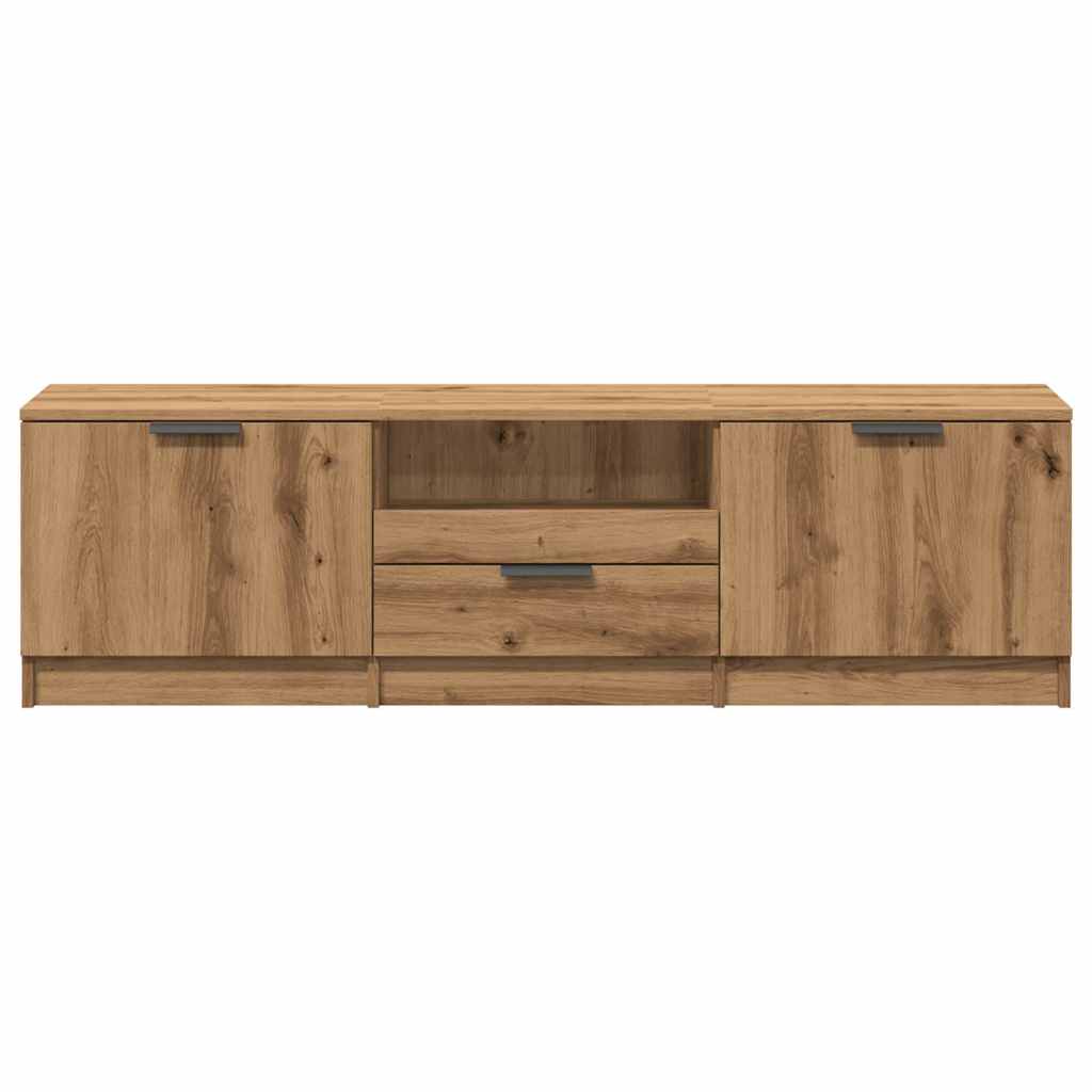 vidaXL Comodă TV, stejar artizanal, 140x35x40 cm, lemn prelucrat vidaXL Comodă TV, stejar artizanal, 140x35x40 cm, lemn prelucrat
