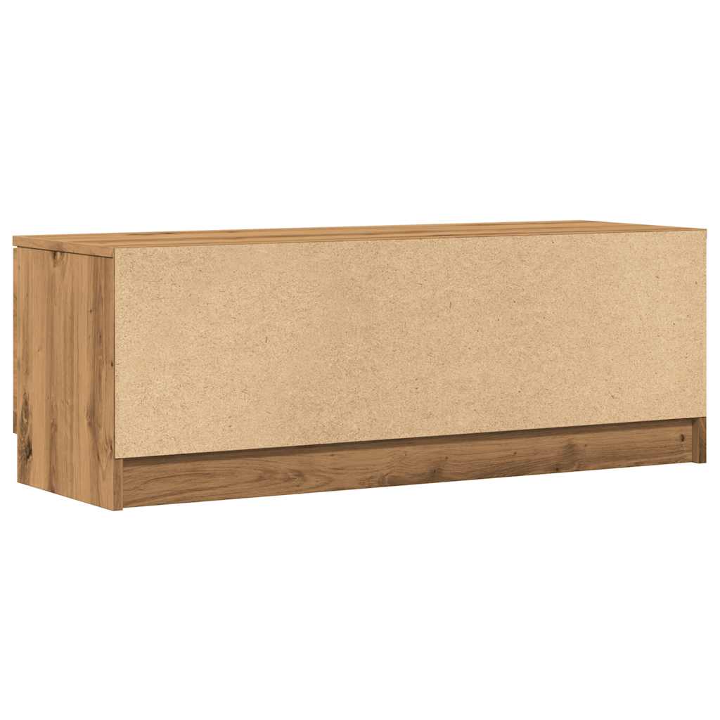 vidaXL Comodă TV,stejar artizanal 102x35x36,5 cm, lemn prelucrat