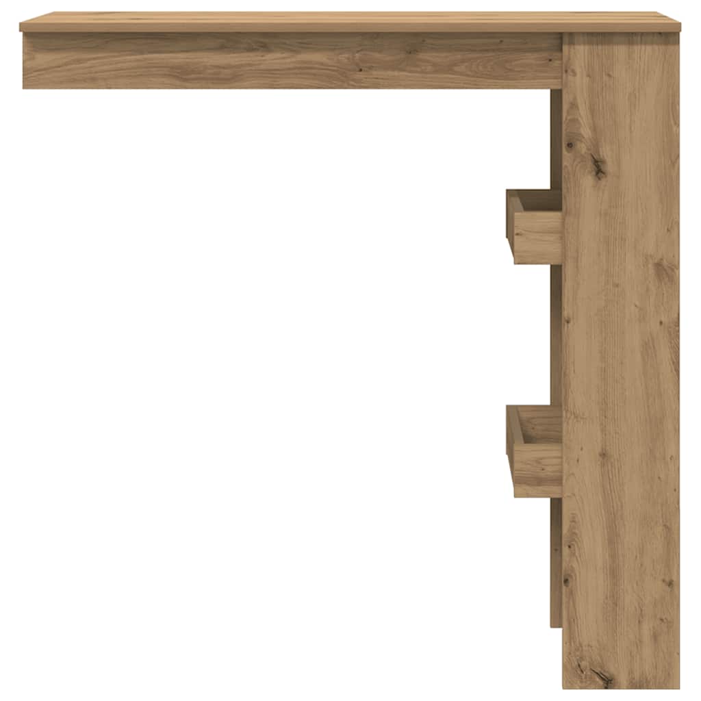 vidaXL Masă bar perete Stejar artizanal 102x45x103,5 cm lemn compozit