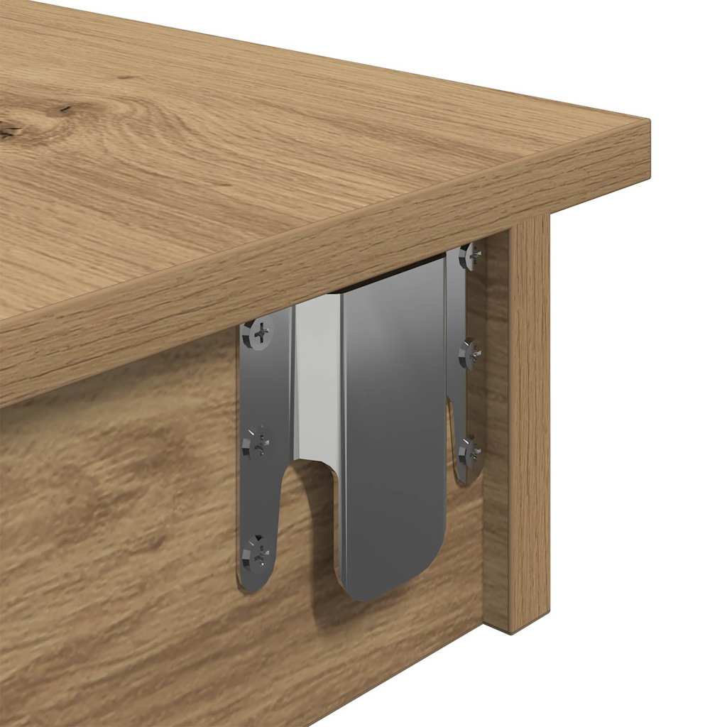 vidaXL Masă bar perete Stejar artizanal 102x45x103,5 cm lemn compozit