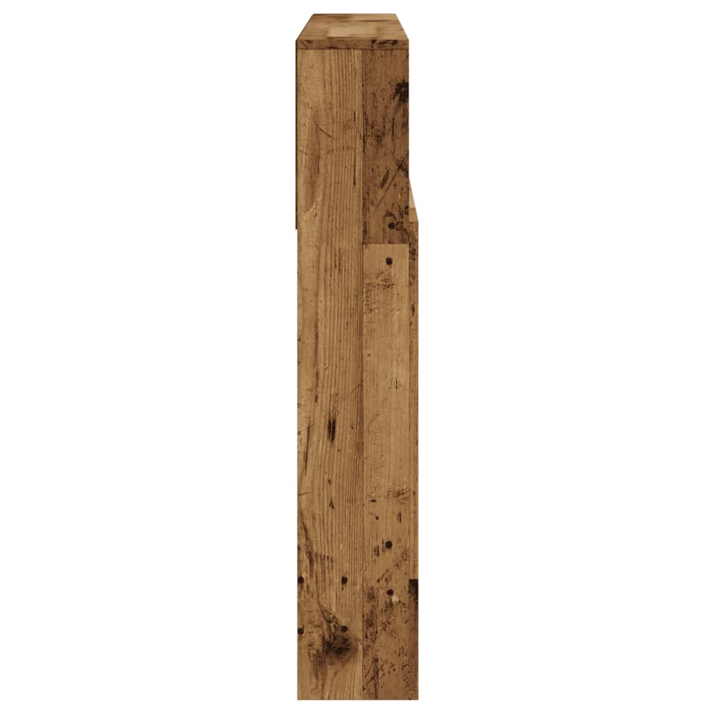 vidaXL Tăblie pat cu dulap, lemn vechi 120x19x103,5 cm lemn prelucrat vidaXL Tăblie pat cu dulap, lemn vechi 120x19x103,5 cm lemn prelucrat