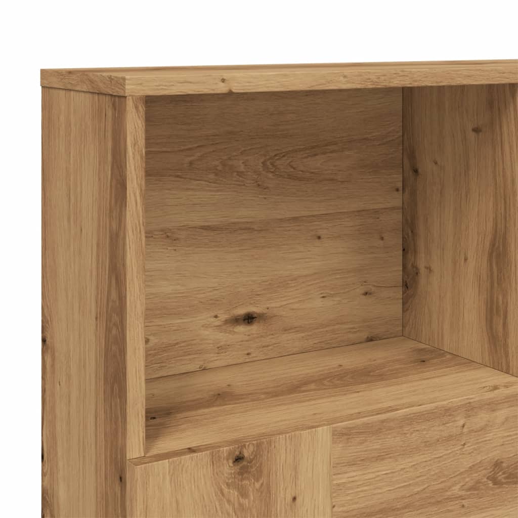vidaXL Tăblie pat/dulap, lemn artizanal 120x19x103,5 cm lemn prelucrat vidaXL Tăblie pat/dulap, lemn artizanal 120x19x103,5 cm lemn prelucrat