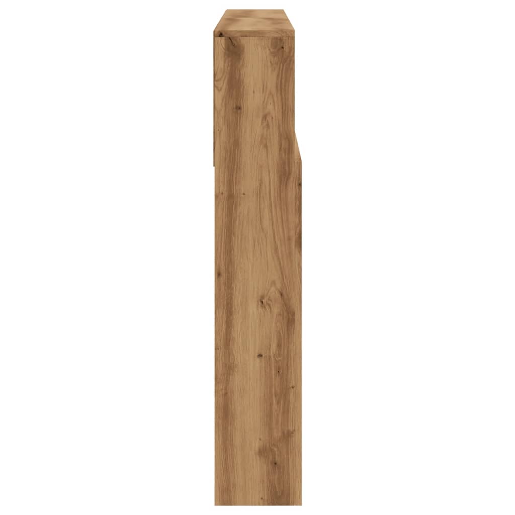 vidaXL Tăblie de pat cu dulap, stejar artizanal , 140x19x103,5 cm