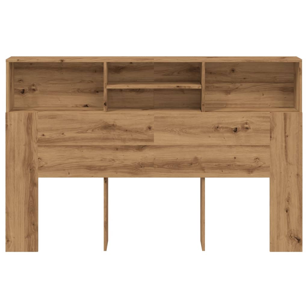 vidaXL Tăblie pat dulap stejar artizanal 160x19x103,5cm lemn prelucrat vidaXL Tăblie pat dulap stejar artizanal 160x19x103,5cm lemn prelucrat
